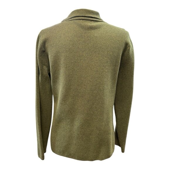 J Crew Womens Schoolboy Sweater Blazer~Size Medium~Green Heather Loden Top - Picture 7 of 13